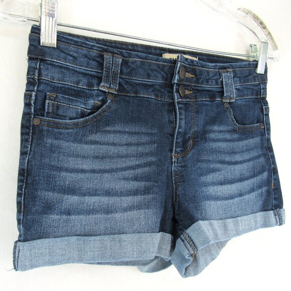 Blue Spice Junior Shorts Cut Off Jeans Lightly Distressed Medium Wash Size 3 - Picture 2 of 7